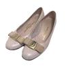 Low Heel Pumps 51/2 C Pumps Vala Ribbon Calfskin Ivory Women Used
