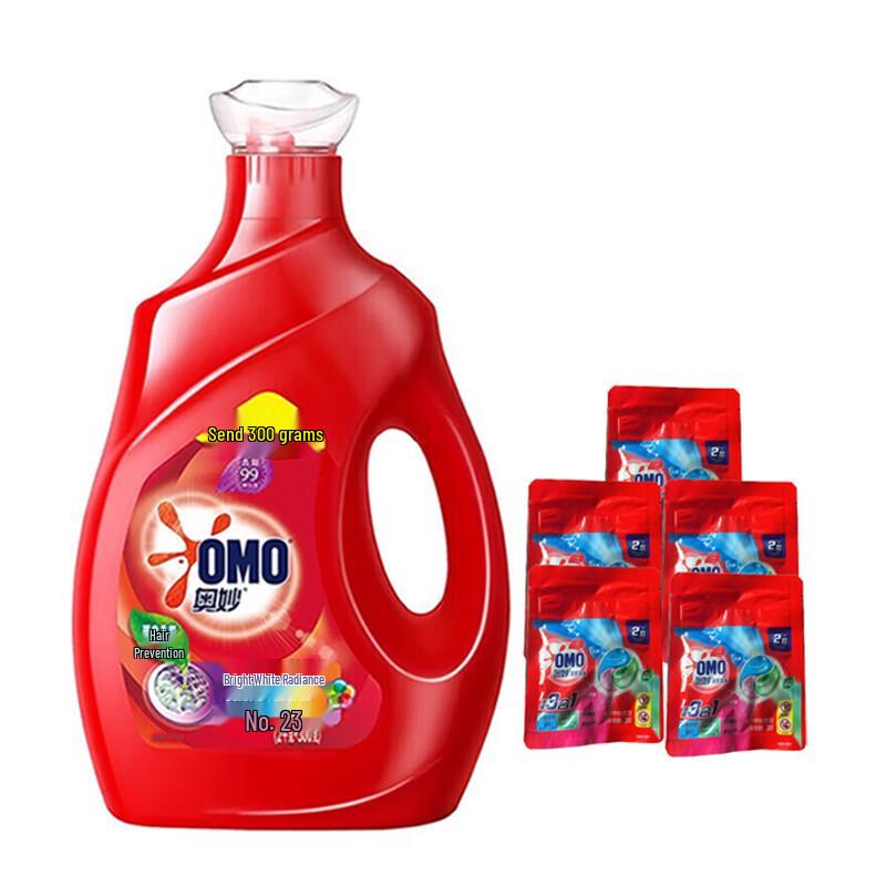 OMO Multi-Effect Laundry Detergent & Capsules Kit, Clear Lotus Scent