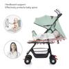 Baby Folding Travel Stroller 5 Point Harness Universal Wheels Lightweight Stroller