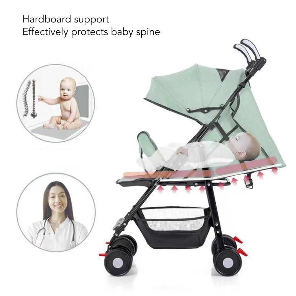 Baby Folding Travel Stroller 5 Point Harness Universal Wheels Lightweight Stroller