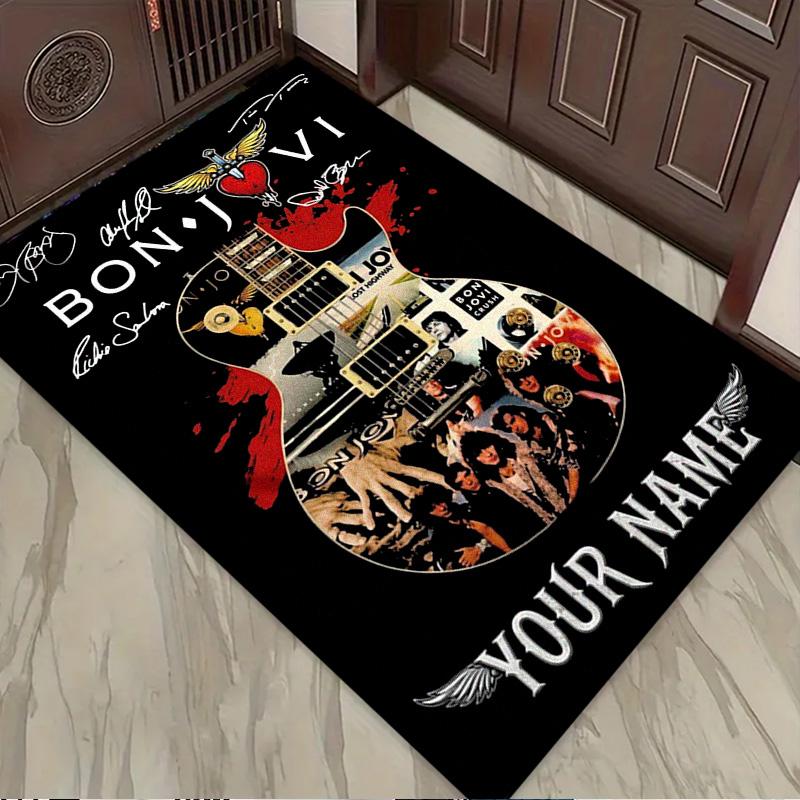 Name Custom Bon Jovi Carpet Rug for Living Room Bedroom Home Sofa Decoration,Kids play Non-slip Floor Mat