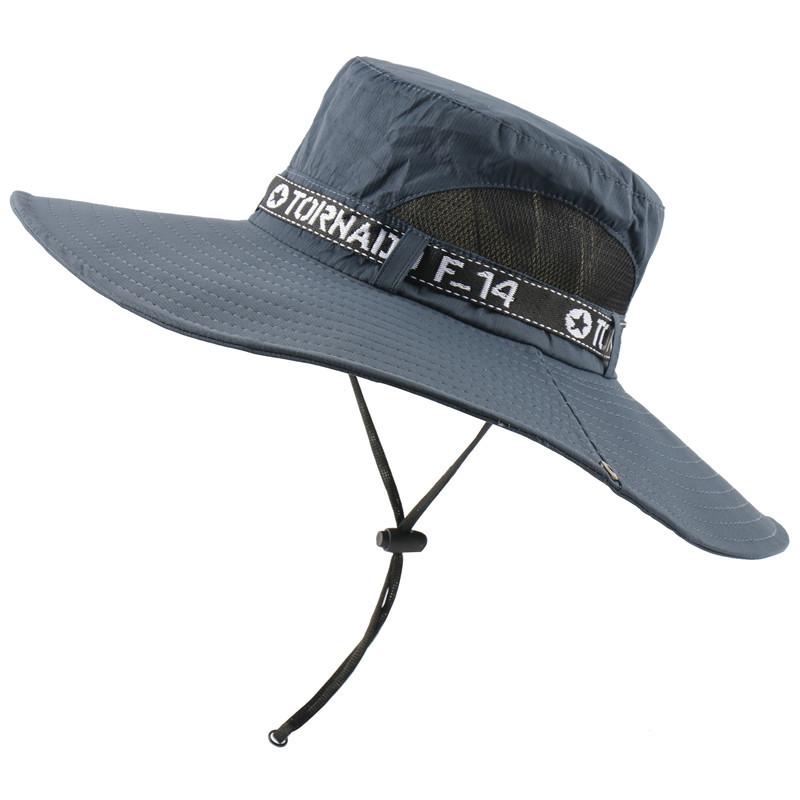 

Мужская и женская весенне-летняя шляпа от солнца с большими полями, солнцезащитная шляпа-ведро, шляпа для альпинизма и путешествий на открытом воздухе, дышащая шляпа для рыбалки, шляпа от солнца темно-синий