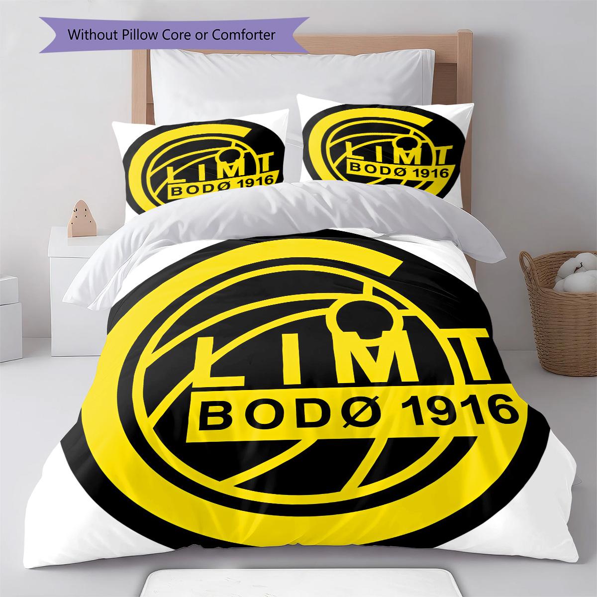 

FK Bodø RugPattern Bedding Quilt Set Quilt Cover Pillowcase Home Decoration Birthday Gift (1 * duvet cover + 2 * pillowcase, without core) 135x200cm
