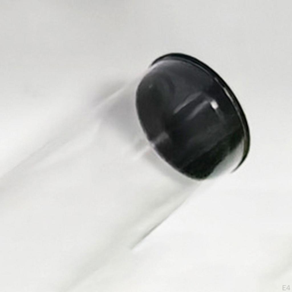 Golf Ball Storage Tube Anti Scratch Collectible Transparent Round Case