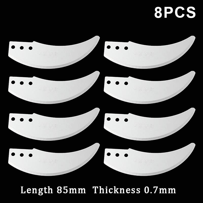 4/8Pcs 85Mm Agricultural Chopper Blade Breeding Chicken Duck And Pig Feed Fruit And Vegetable Cutting Machine Farm Cutter Grass