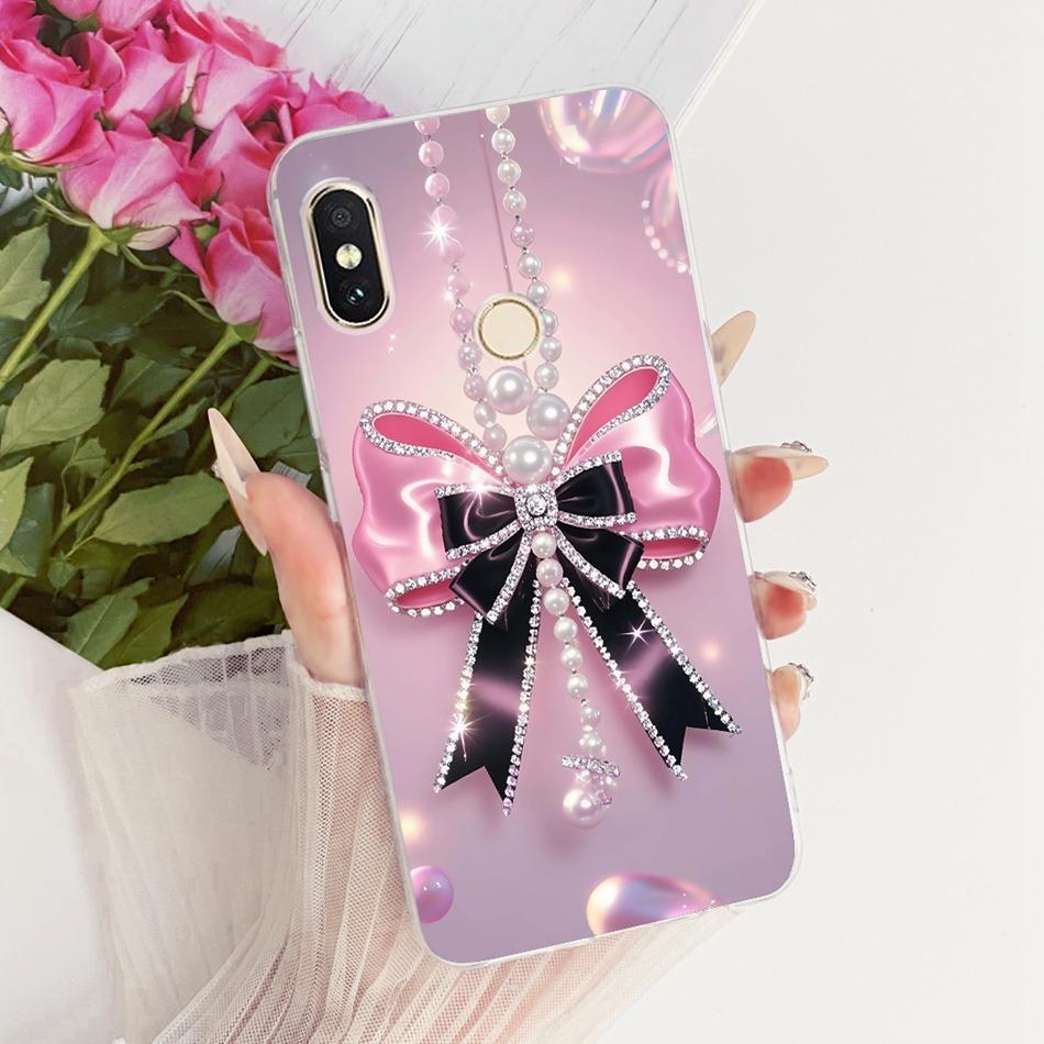 For Xiaomi Redmi Note 6 Pro Cute Flower Butterfly Cat Painted Case For Redmi Note6 Soft Silicone TPU Phone Cases