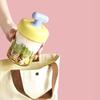High Value Transparent Glass Oat Cup With Lid And Spoon Good Sealing With Scale Multicolor Optional Breakfast Cup