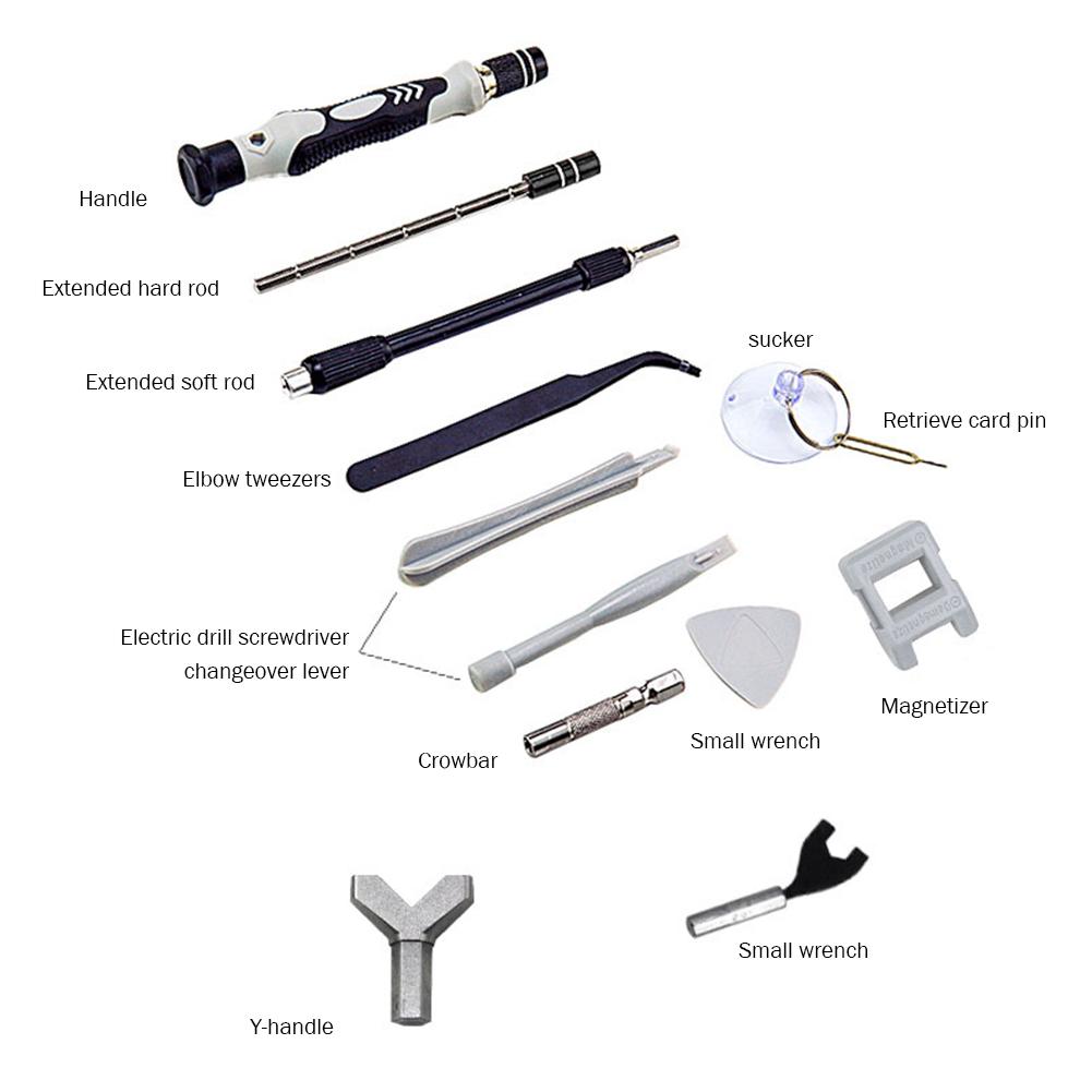 138 in 1 Screwdriver Tool Kit with Storage Box Magnetic Laptop Screwdriver Kit Precision Multifunctional for Mobile Phone Watch