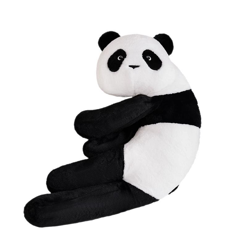 Riesenpanda Wurfkissen Plüschtier Puppe schwarz-weiße Panda-Puppe Mädchen beruhigende Stoffpuppe Geburtstagsgeschenk