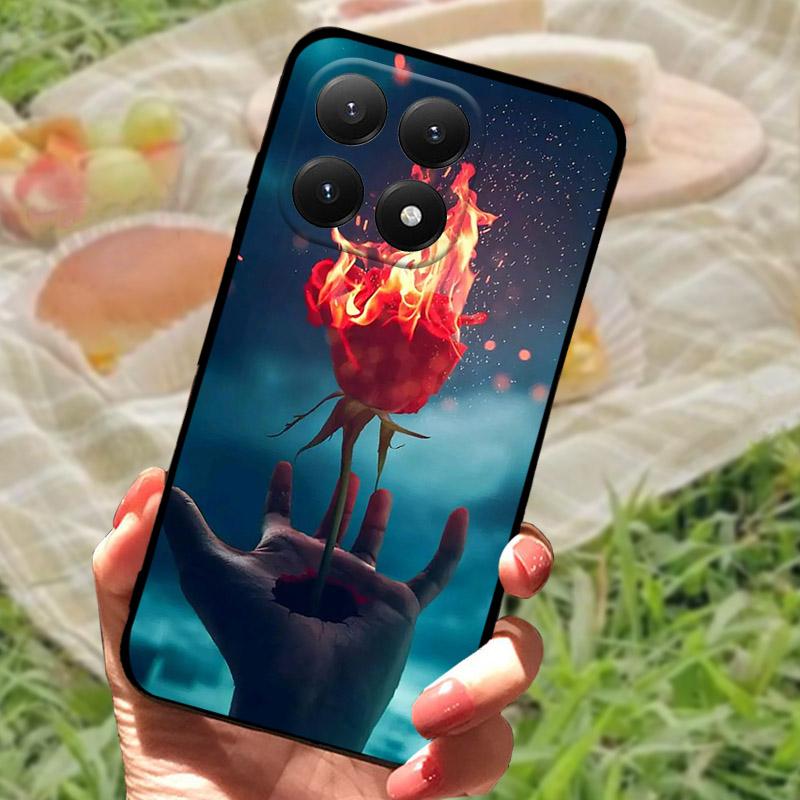 For Xiaomi 15T Case Fashion Painted Silicone Soft Protective Phone Cover For Xiaomi Mi 15 T Xiaomi15T Shockproof Bumper TPU Etui