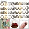 4 Colors 20/40pcs Newest 7mm Mini Ultra-small Tri-glide Belt Buckle Doll Bags Buckles Diy Doll Buttons Shoes Clothes Accessories