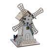 Wooden Electric Windmill House Handmade Material Set Creative Assembled Science Education Jigsaw