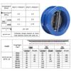 DH77X-16Q Ductile Iron Wafer Butterfly Check Valve