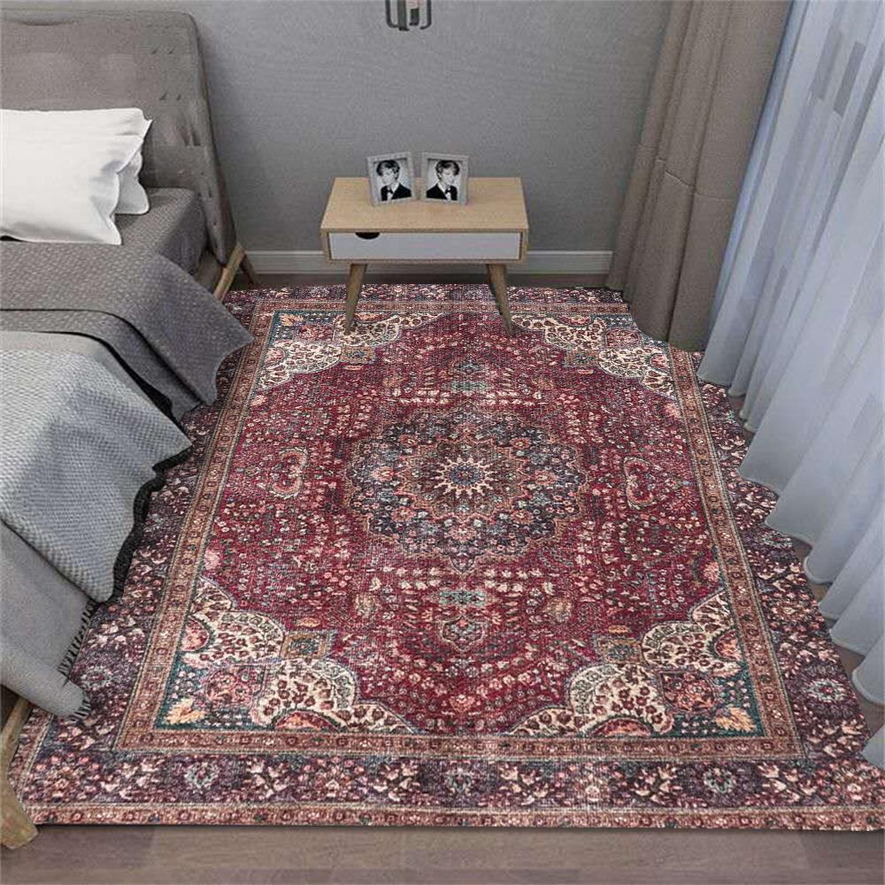Leichter Böhmischer Makramee Teppich Natur Jute Mischung Rutschfest Großer Bereichsteppich für Wohnzimmer Schlafzimmer Heimdeko