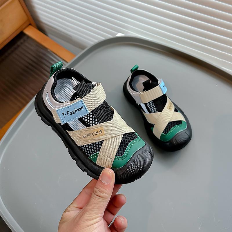 New Kids Sandals for Girls 2024 Summer Sandals for Boy Cut-outs Mesh Children Causal Sports Running Sandals Fashion Versatile