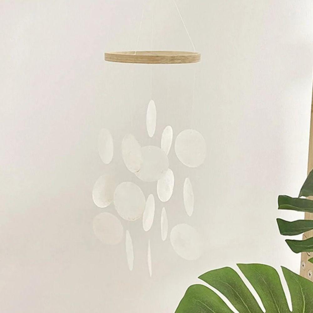 Přírodní mušle Mušle Zvonkohry S Jasnými Zvuky Lapače Snů Kreativní Mušlový Přívěsek Balkon