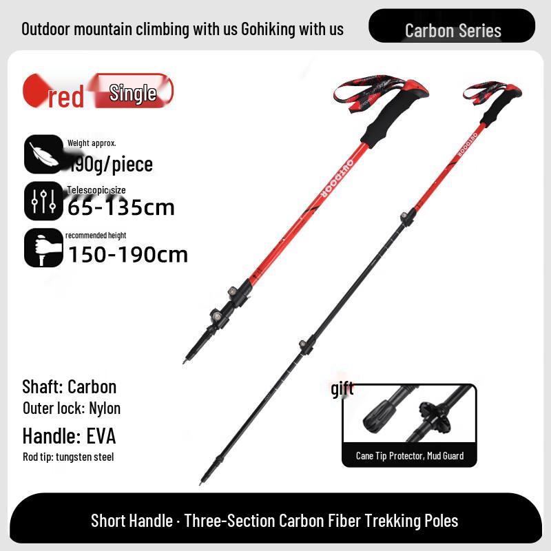 KODENOR Ultralight Carbon Fiber Foldable Trekking Pole