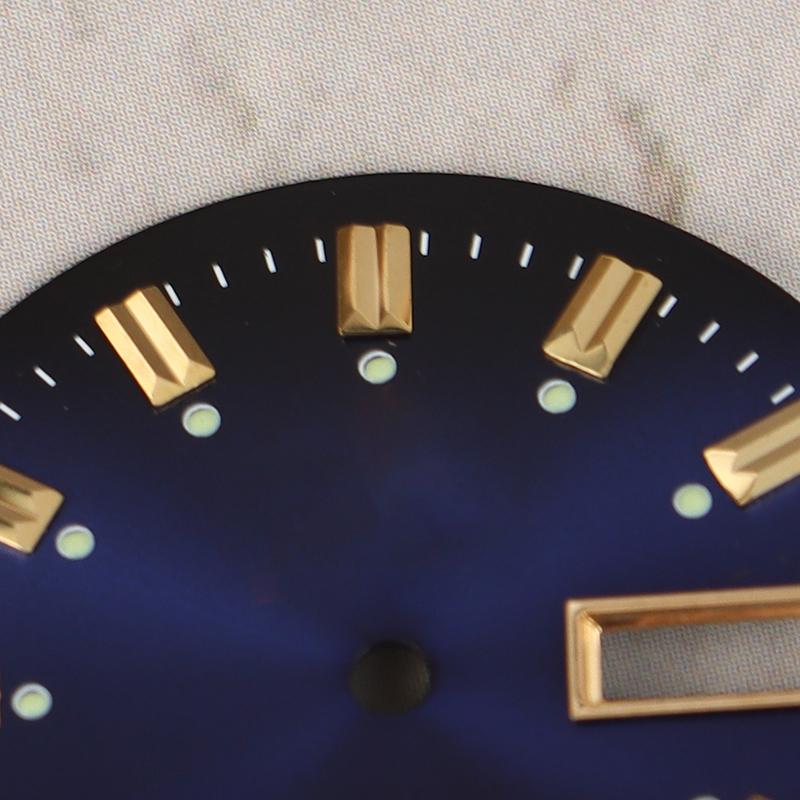 Vintage-Zifferblatt, DIY-Teile, 3 Sterne, Doppelkalender, wörtliches Herrenuhr-Zubehör für das Uhrwerk 46941/46943