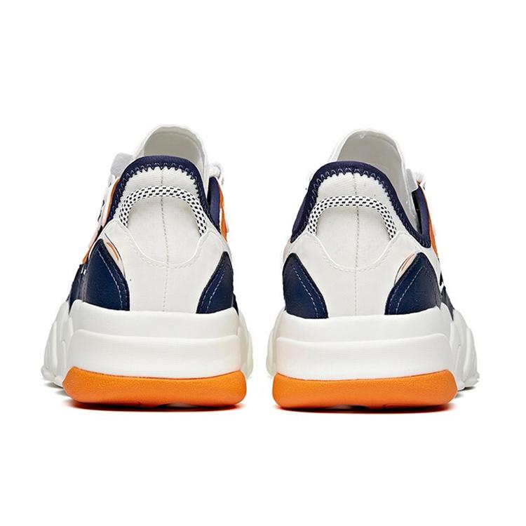 New Anta Young Generation Low Top Running Shoes Men's White Blue Yellow 112128081-4