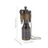 Retro Torch Lighter Grinding Wheel Oil Lighter Key Chain Metal Cigarette Lighter