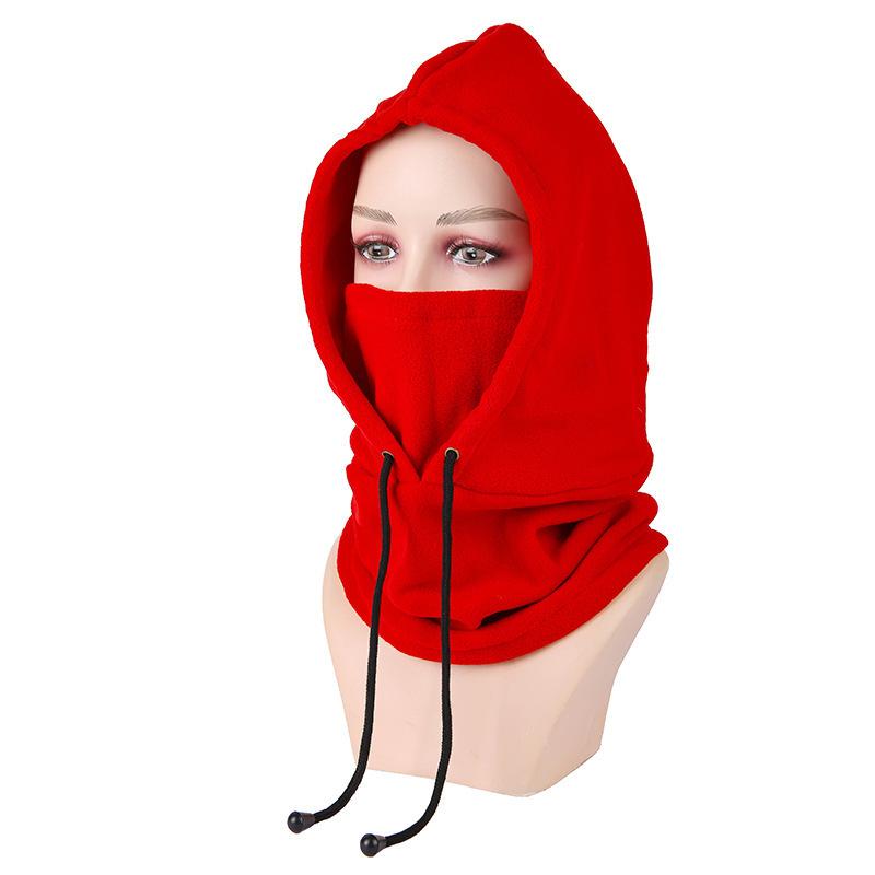 **Winter Warm Hat with Face Mask Men Women Ear Protection Neck Gaiter Windproof Cycling Cold-Proof Balaclava Cap**