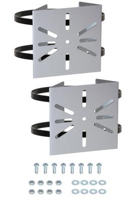 Heptus To Install Compatible with Mounting Security Solar Set of 2 [Easy Anywhere] 3-point Fastening, Bracket, Camera, Light, Cylinder,