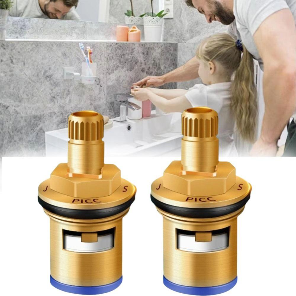 Hot and Cold Faucet Valve Core Threaded Design Faucet Inner Valve Faucet Cartridge  Faucet Repair