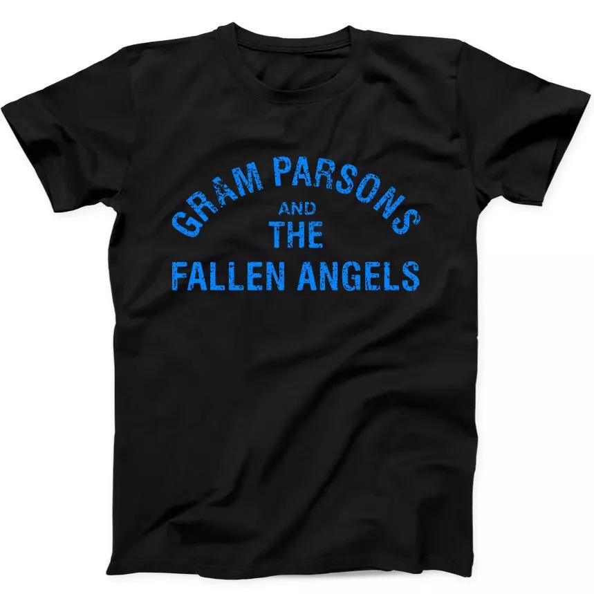 Gram Parsons And The Fallen Angels Folk Rock Music Gift Black Tee T Shirt 201