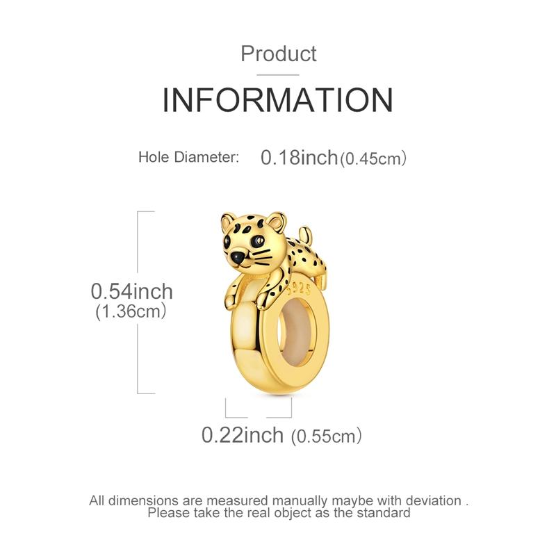 925 Silver Silicone Spacer Stopper Beads Cat Elephant Charms Jewelry Fit 925 Bracelet For Women DIY Gift Party