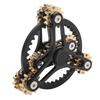 Bearing Gear Finger Toy Meditation Reduce Anxiety Break Bad Habits Bearing 3 Gear Metal Toy Black
