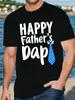 FatherS Day Tie Graphic TShirt Black Crew Neck Casual Short Sleeve Tee Machine Washable Great Birthday Holiday Gift For Unisex