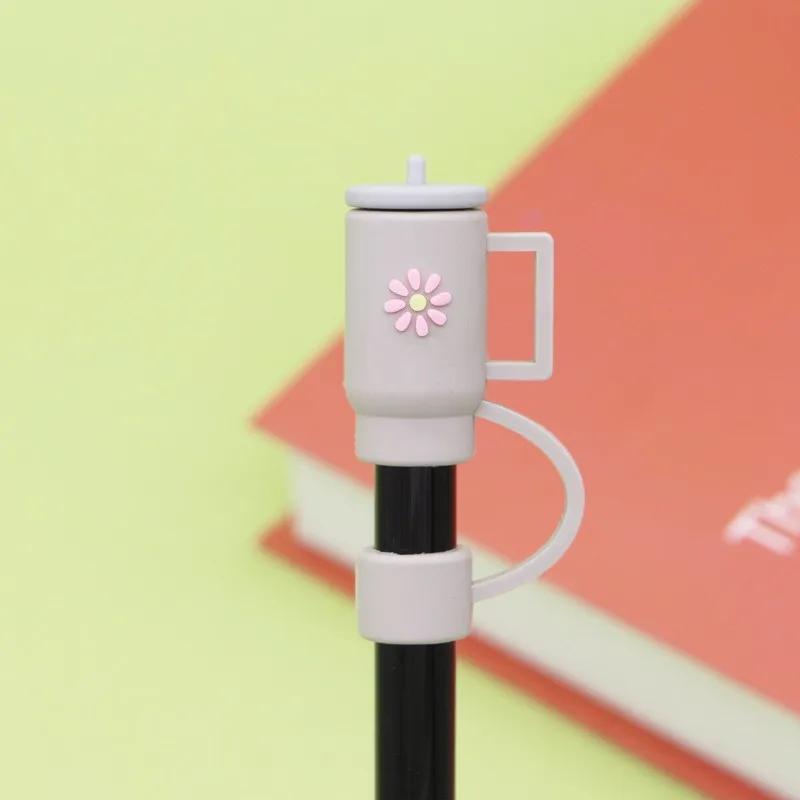 Silikon-Strohhalm-Abdeckkappen Kompatibel 10mm für Stanley Becher Wiederverwendbare Strohhalm-Spitzenabdeckungen Trinkhalm-Stöpsel Zuhause Küche Party