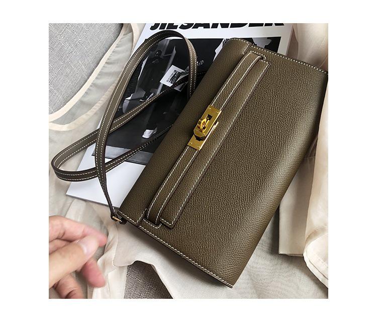 2025 Mini Kelly Geldbörse: Modische Crossbody- und Handtasche aus Palmenkornleder