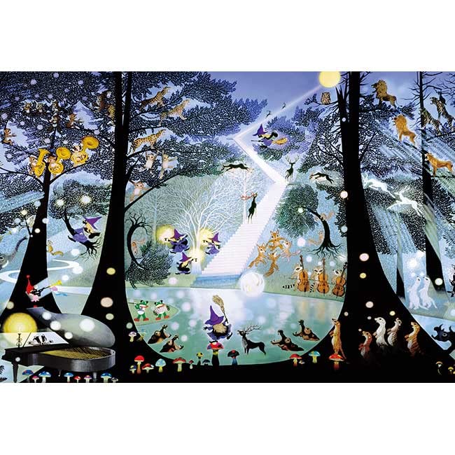 

300 piece jigsaw puzzle Seiji Fujishiro Shining Forest (26x38cm)