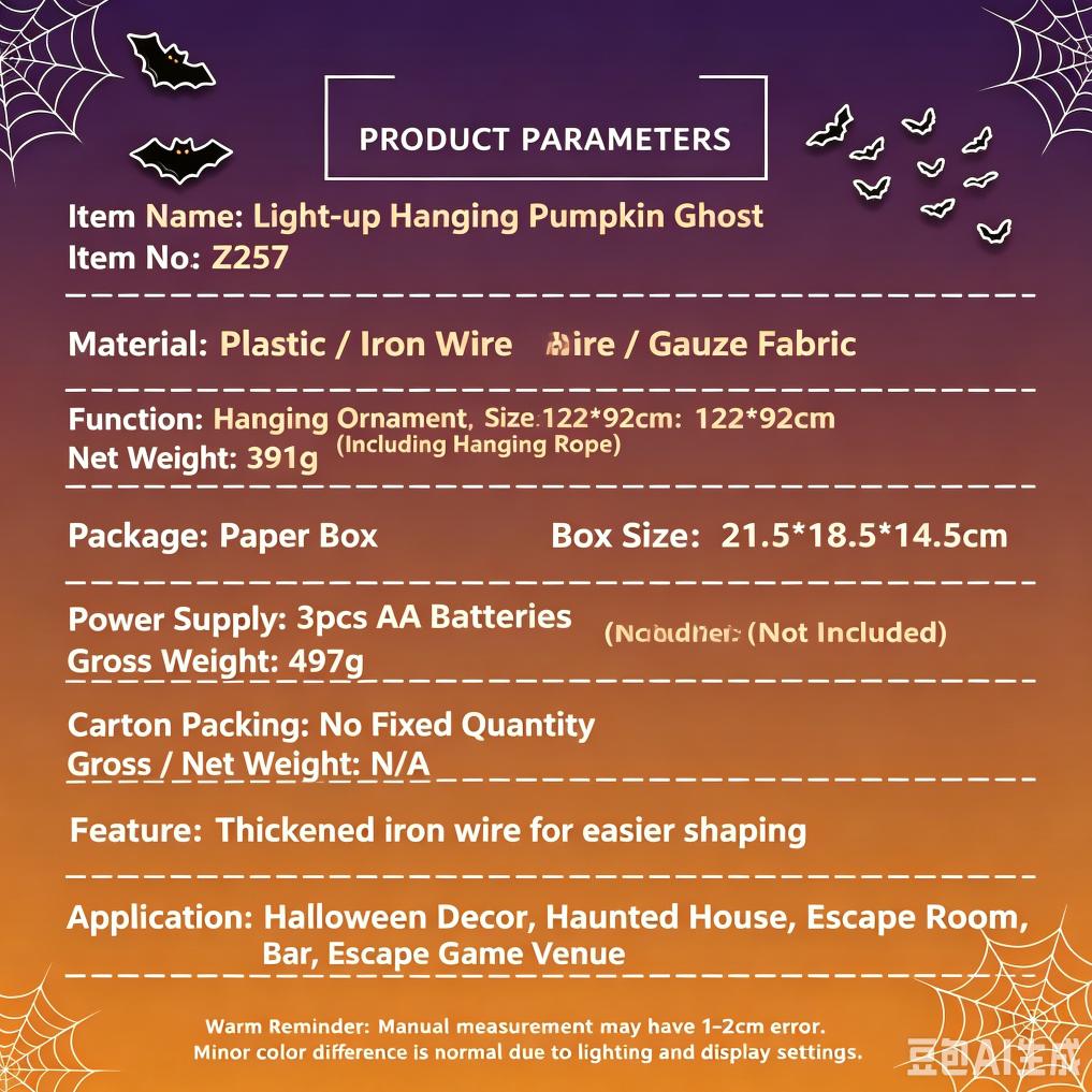 Glowing Jack-o'-lantern Hanging Specter Ornament, Ragged Gauze Halloween Hanging Decor for Window Garden Party Horror Scene