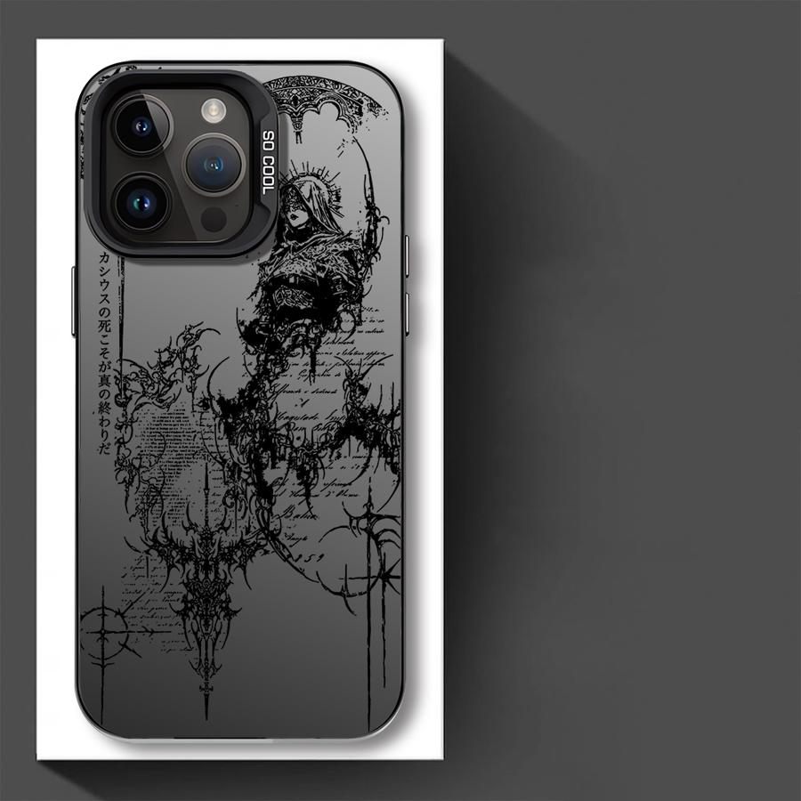 Phone Cover Case for iPhone 17 Pro Max 14 Plus 12 Pro 16 15 13 11 Air Gothic Style Angel Cross
