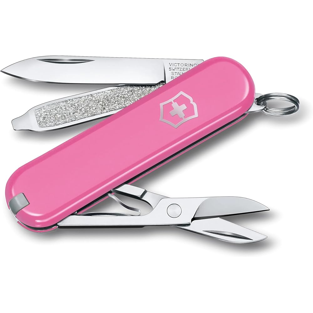 Victorinox Classic SD Classic Colors Cherry Blossom Swiss Army Knife 7 Functions Compact Multi-Tool