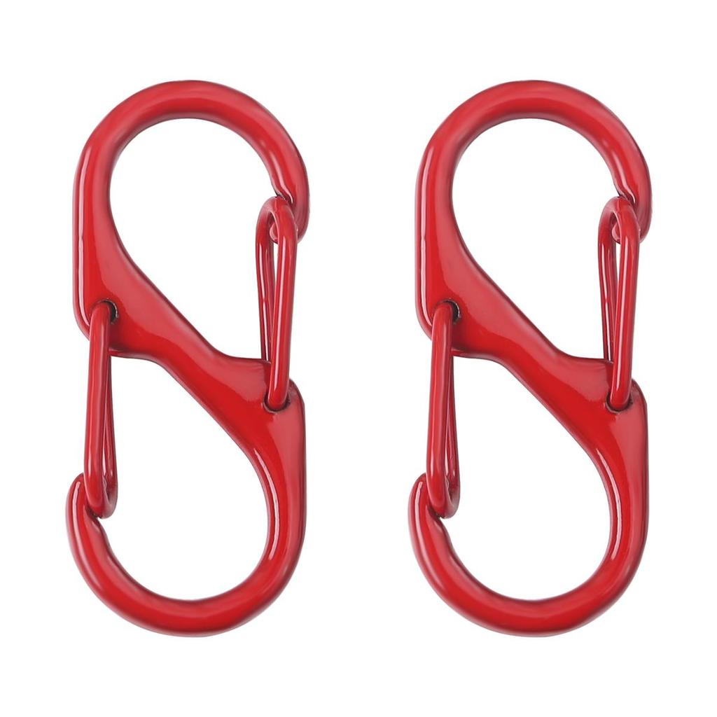 4-50Pcs Alloy+Iron Spray Paint Double S Buckle Clasps For Key Bag Accessories