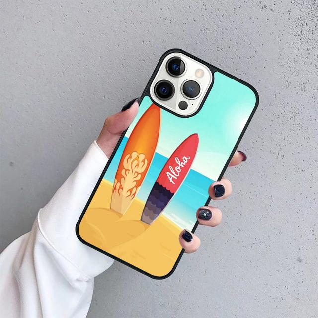 Surfing Hawaii Paradise Coque Shell For iPhone 17 Air 15 16 14 13 12 Pro Max 11 Pro Max Plus Phone Case Cover