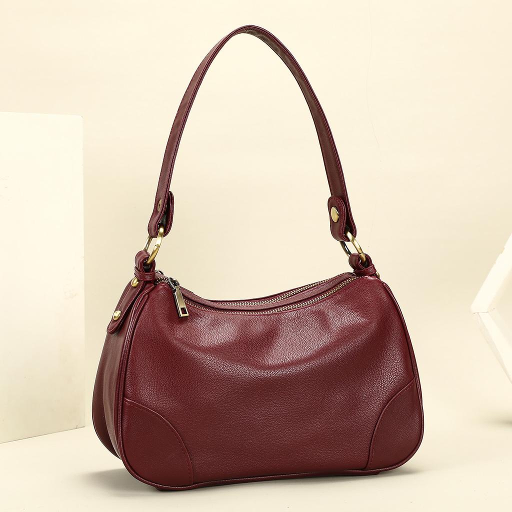 Full-Grain Underarm Hobo Bag - Elevated Sophisticati Crossbody for Women, Cvertible Shoulder Sling Handbag 24hr Carryall