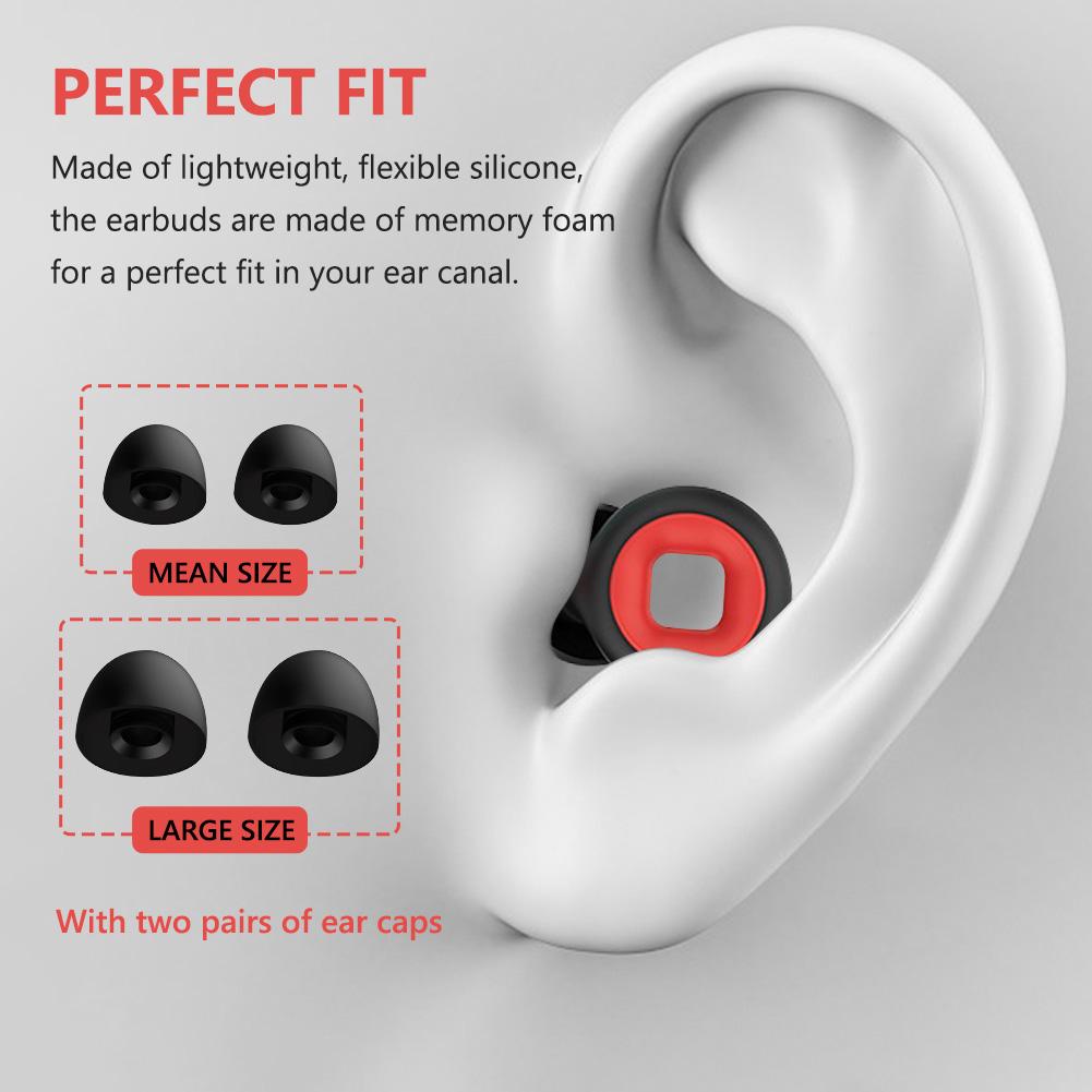 Moto Earplugs 27dB Noise Reduction Motorcycle Earplugs Ear Protector Reusable Silicone Ear Plugs for Sleeping Noise Cancelling