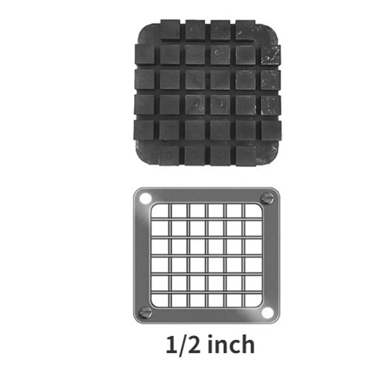 Replace Stainless Steel Blades for Potato Cutter Dicer Manual Vegetable Chopper Black 1/2'' 3/8'' 1/4'' 8-Wedge