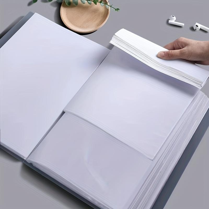 30-Pocket A4 File Folder, Suitable for A4 Size Documents and Papers, PP Material, High Transparency and Waterproof