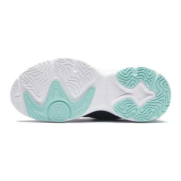 Anta Kids Cloud Escape Fabric Comfortable Trendy Sports Non-Slip Wear-Resistant Low-Top Casual Shoes Kids Casual Shoes Black White Green 322348802-3