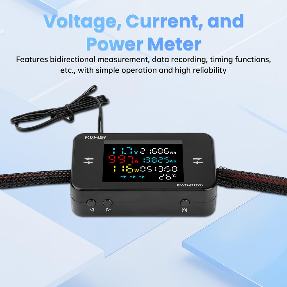 Digital Voltmeter 20A 25A 35A 50A Ammeter Voltage Sensor Frequency Electricity Meter Panel Temperature Power Tester Module