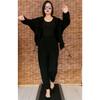 Women's 2Pcs Casual Tracksuit Long Sleeve Button Jacket Elastic Waist Jogger Pants Loose Fit Loungewear Set
