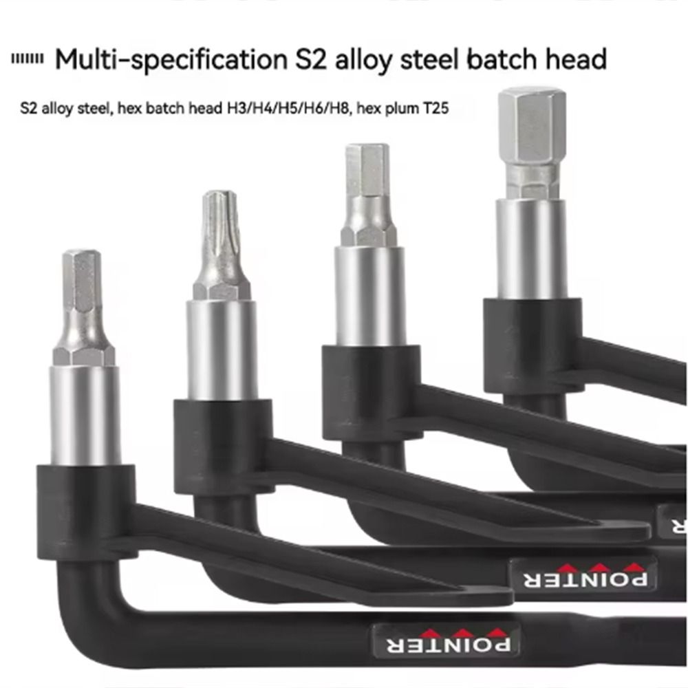 Non Slip Nylon Handle Bicycle Torque Wrench Zinc Zinc Alloy Hexagonal Set Socket Spanner  Road Bike