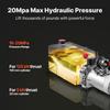 7 L Hydraulic Power Unit, Single Acting Dump Trailer Pump, 22 MPa Max Relief Pressure & 3.4 L/min Flow Rate, DC 12V Hydraulic Pump with Metal