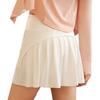 Juyitang Women's Anti-Exposure Pleated A-Line Skirt - Faux Two-Piece, Ice-Feel, High Waist, Elastic, Large Size, Sports Style.