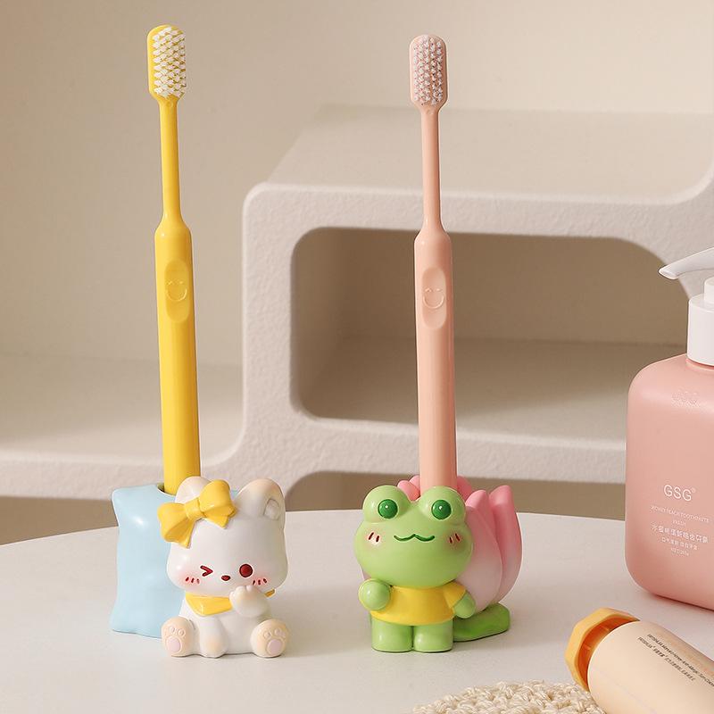 New Cute Pet Toothbrush Storage Rack Resin Ornament Cartoon Creative Children's Festival Gift Bathroom Toothbrush Rack